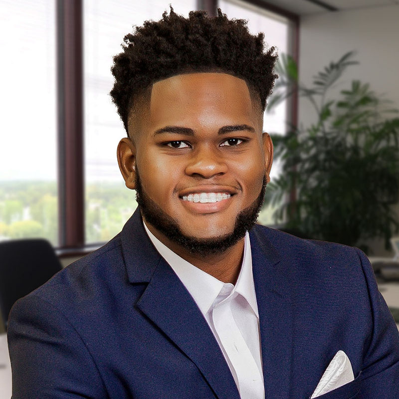 Jakobe C. in Fisher Investments conference room