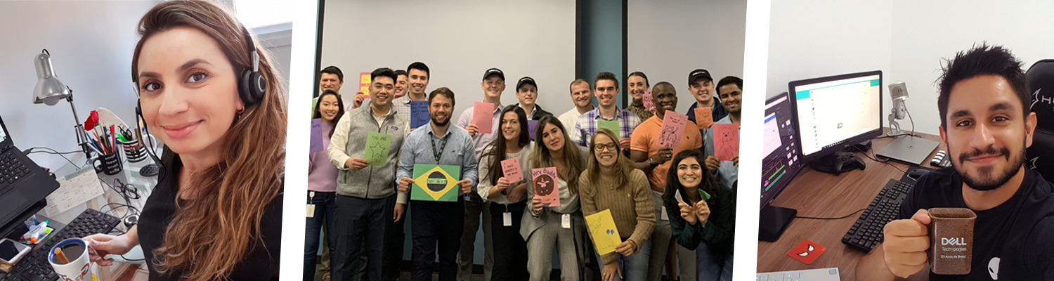 Employees in CFO development programs smiling