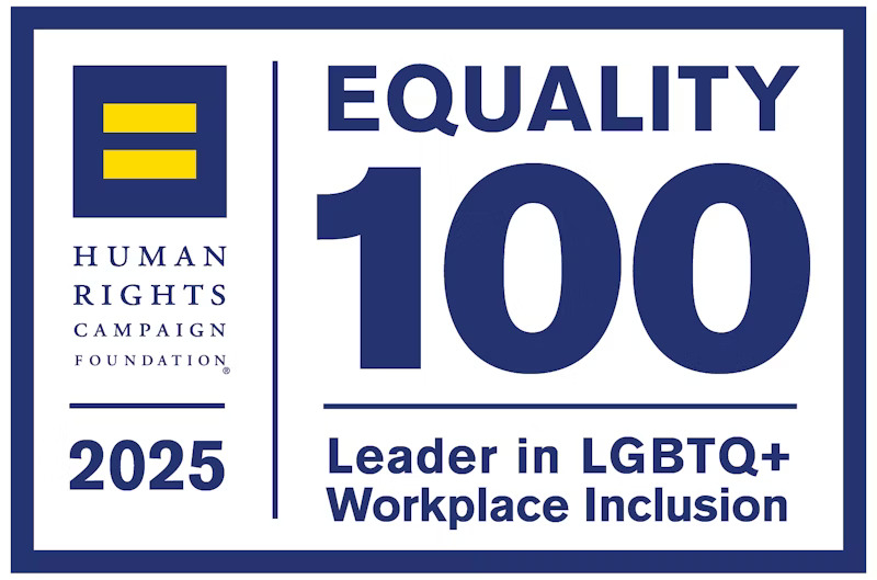 Human Rights Campaign Foundation, 2025. Equality 100, Leader in LGBTQ+ Workplace Inclusion